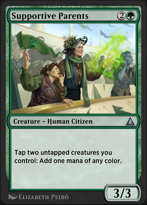 Supportive Parents magic the gathering card art
