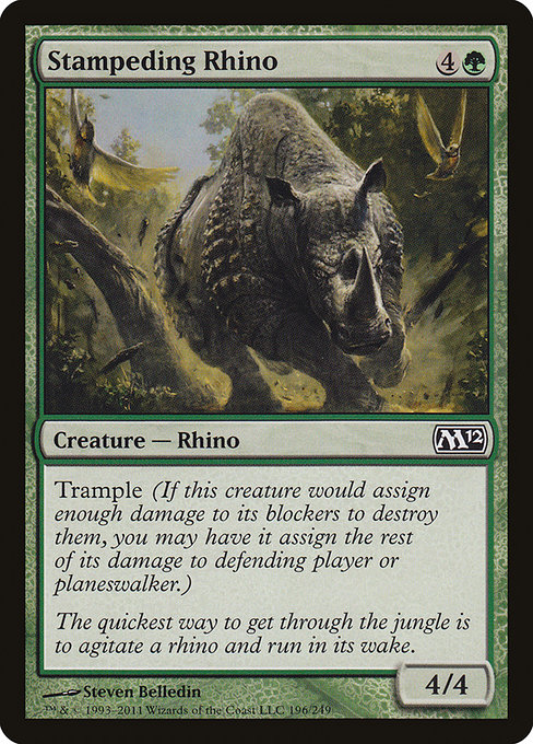 Ruée de rhinocéros|Stampeding Rhino