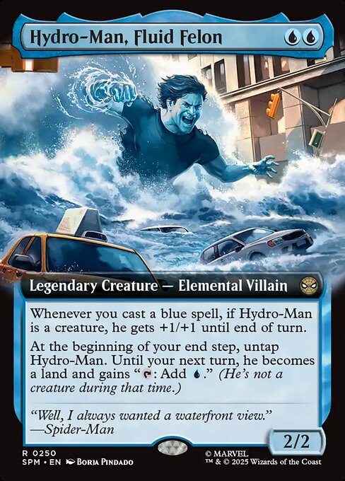 Hydro-Man, Fluid Felon magic the gathering card art