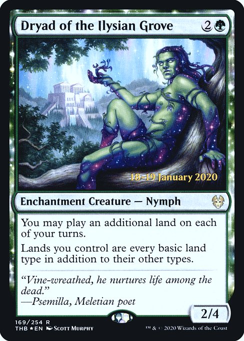 Dryad of the Ilysian Grove (Theros Beyond Death Promos #169s)