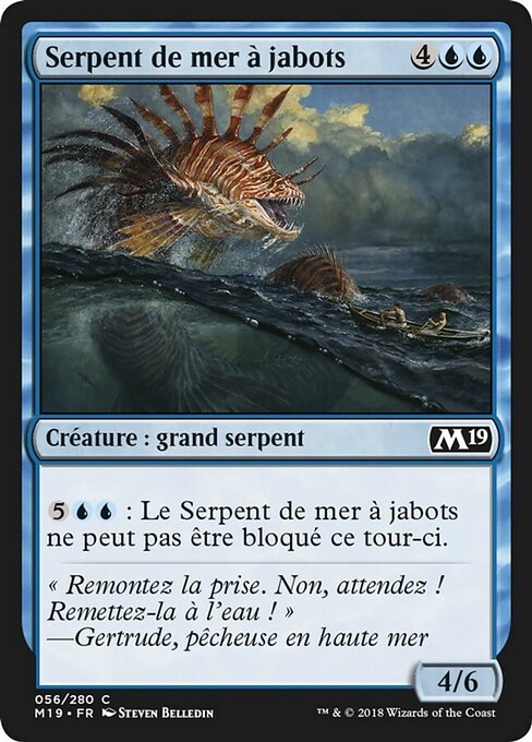 Frilled Sea Serpent (Core Set 2019 #56)