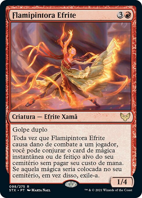 Efreet Flamepainter (Strixhaven: School of Mages #98)