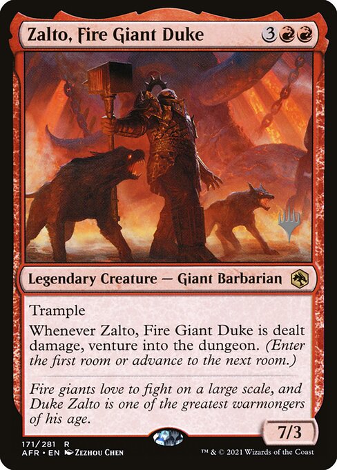 Zalto, Fire Giant Duke (Adventures in the Forgotten Realms Promos #171p)