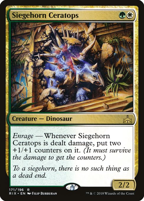 Siegehorn Ceratops (Rivals of Ixalan #171)