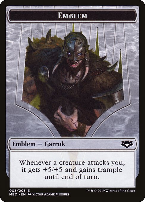 Garruk, Apex Predator Emblem (Mythic Edition Tokens #W3)
