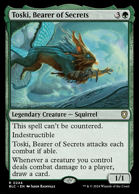 Toski, Bearer of Secrets (Bloomburrow Commander #244)