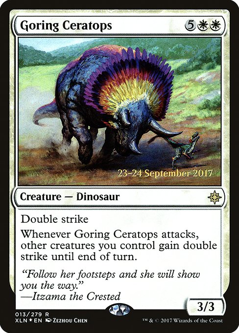 Goring Ceratops (Ixalan Promos #13s)