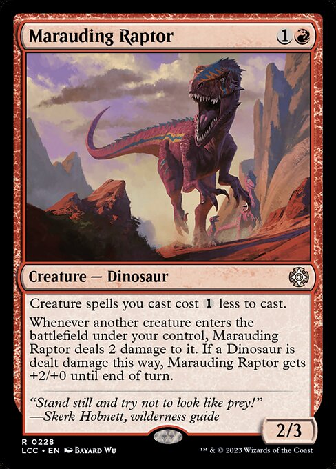 Marauding Raptor (The Lost Caverns of Ixalan Commander #228)