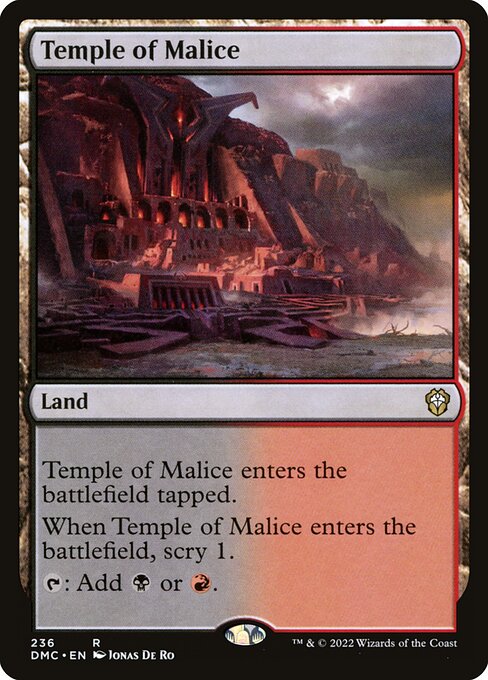 Temple of Malice (Dominaria United Commander #236)