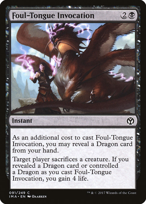 Foul-Tongue Invocation (Iconic Masters #91)