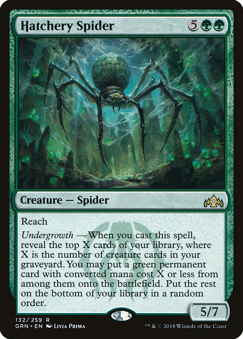 Hatchery Spider (grn) 132 Hatchery Spider (grn) 132