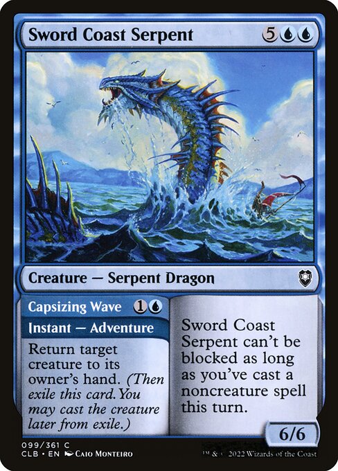 Sword Coast Serpent // Capsizing Wave (Commander Legends: Battle for Baldur's Gate #99)