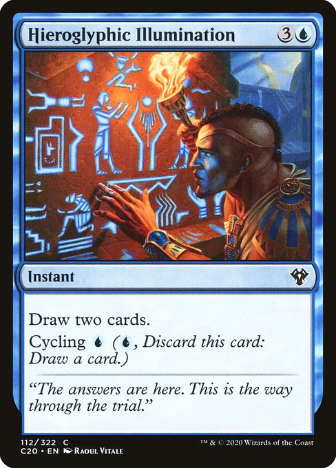 Hieroglyphic Illumination (Commander 2020 #112)