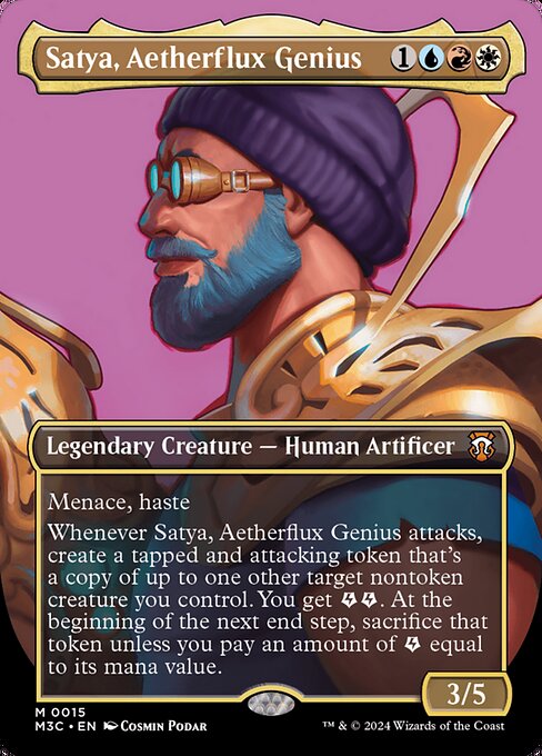 Satya, Aetherflux Genius (Modern Horizons 3 Commander #15)