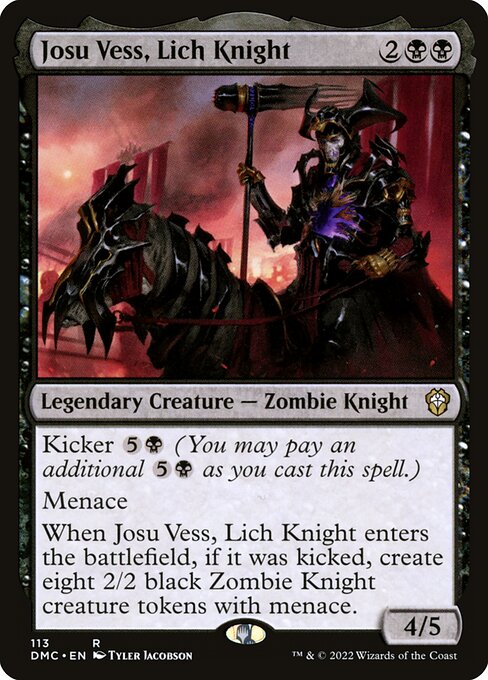 Josu Vess, Lich Knight (Dominaria United Commander #113)