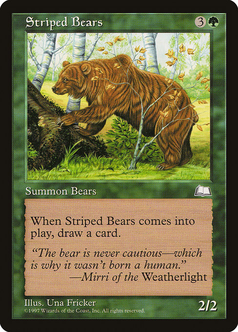 Striped Bears card image
