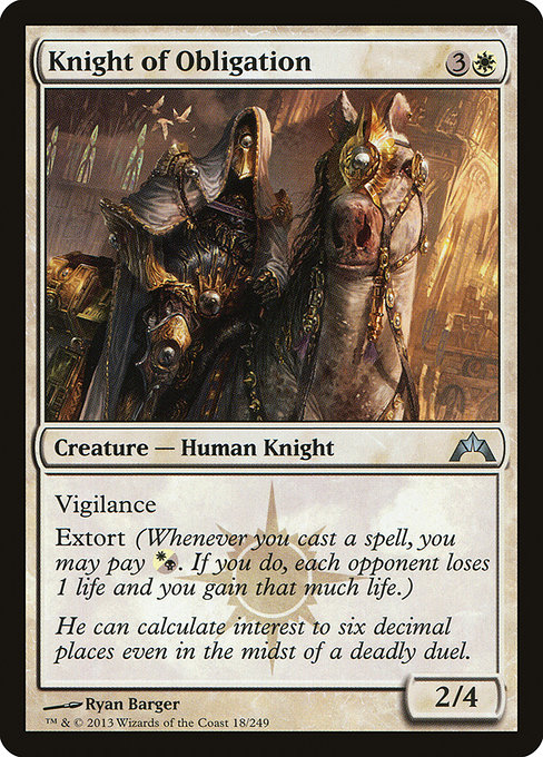 Knight of Obligation (Gatecrash #18)