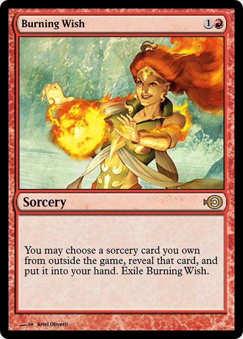 Burning Wish (Magic Online Promos #43542)
