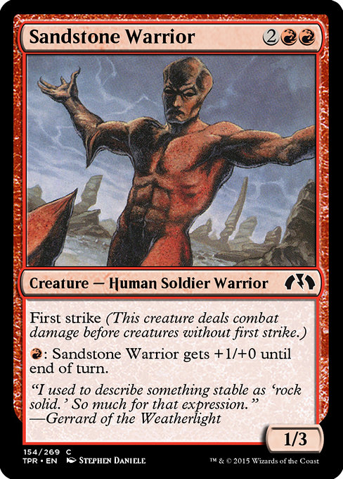 Sandstone Warrior (Tempest Remastered #154)