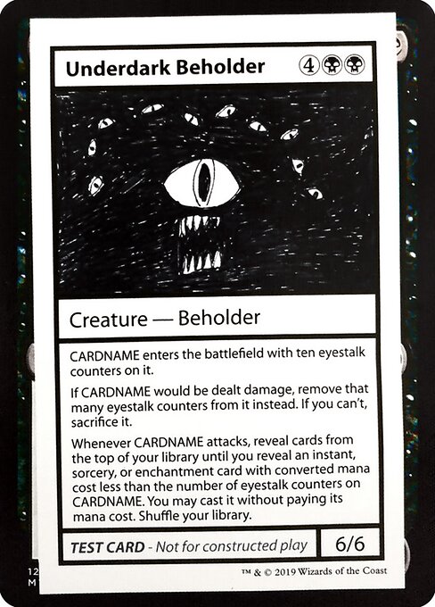Underdark Beholder (Mystery Booster Playtest Cards 2021 #49)