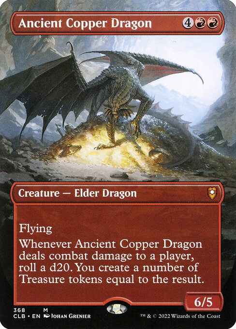 Ancient Copper Dragon – Borderless (Foil Commander Legends: Battle for Baldur's Gate)