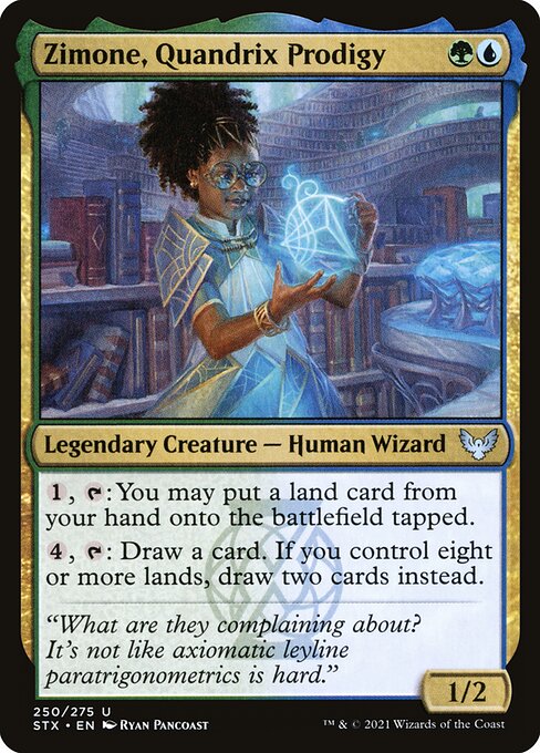 Zimone, Quandrix Prodigy (Strixhaven: School of Mages #250)