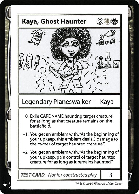 Kaya, Ghost Haunter (Mystery Booster Playtest Cards 2019 #94)