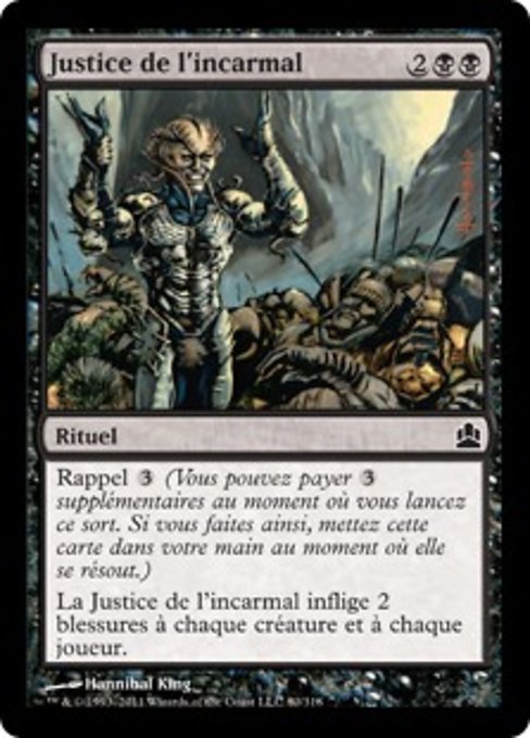Evincar's Justice (Commander 2011 #80)