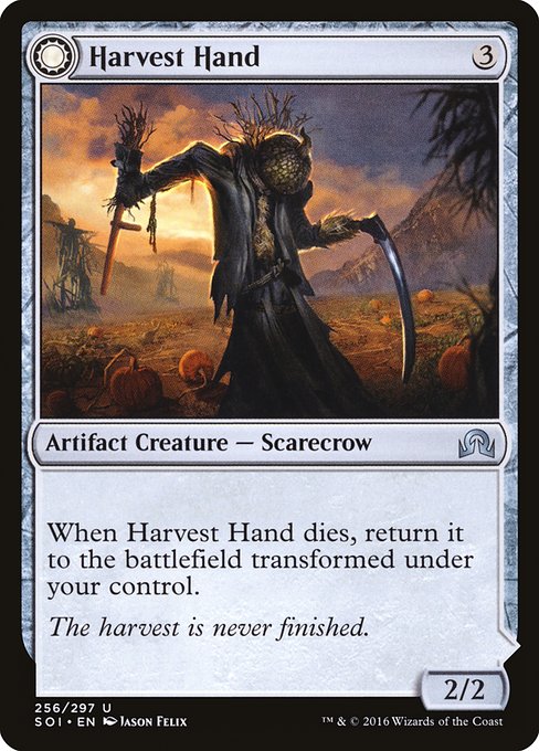 Harvest Hand // Scrounged Scythe (Shadows over Innistrad #256)