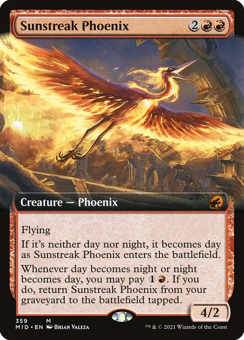 Sunstreak Phoenix (Innistrad: Midnight Hunt #359)