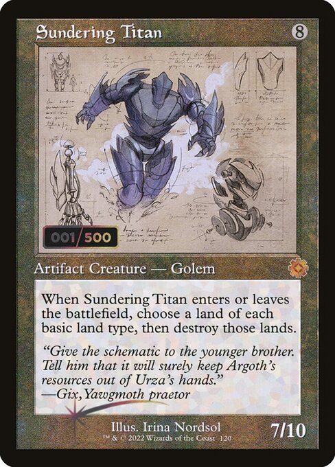 Sundering Titan (The Brothers' War Retro Artifacts #120z)