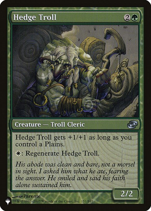 Hedge Troll (The List)