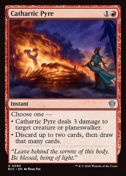 Cathartic Pyre magic the gathering card art