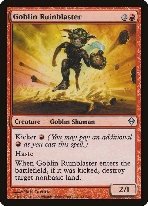 Goblin Ruinblaster (Zendikar #127)