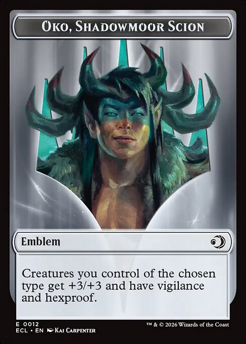 Oko, Lorwyn Liege // Oko, Shadowmoor Scion (Lorwyn Eclipsed Tokens)