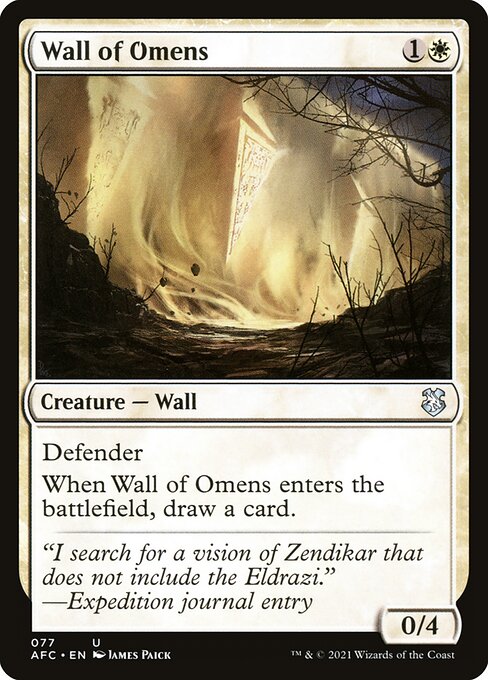 Wall of Omens (Forgotten Realms Commander #77)