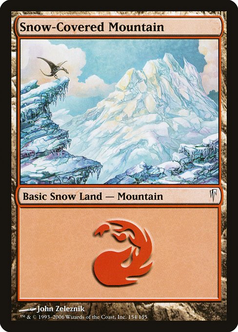 Snow-Covered Mountain (Coldsnap #154)