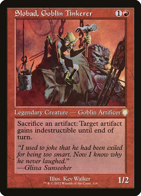 Slobad, Goblin Tinkerer (The Brothers' War Commander #118)