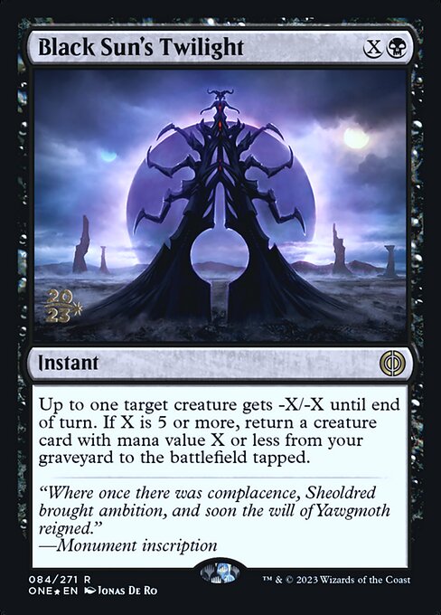 Black Sun's Twilight (Phyrexia: All Will Be One Promos #84s)