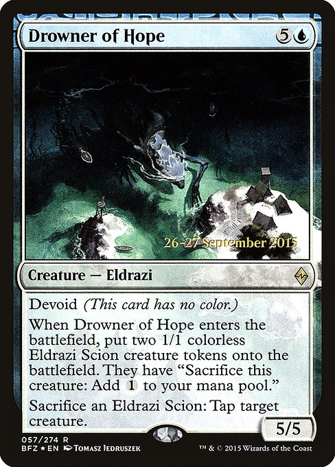 Drowner of Hope (Battle for Zendikar Promos #57s)