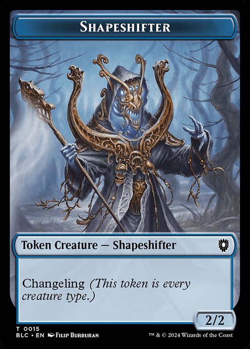 Shapeshifter (Bloomburrow Commander Tokens #15)