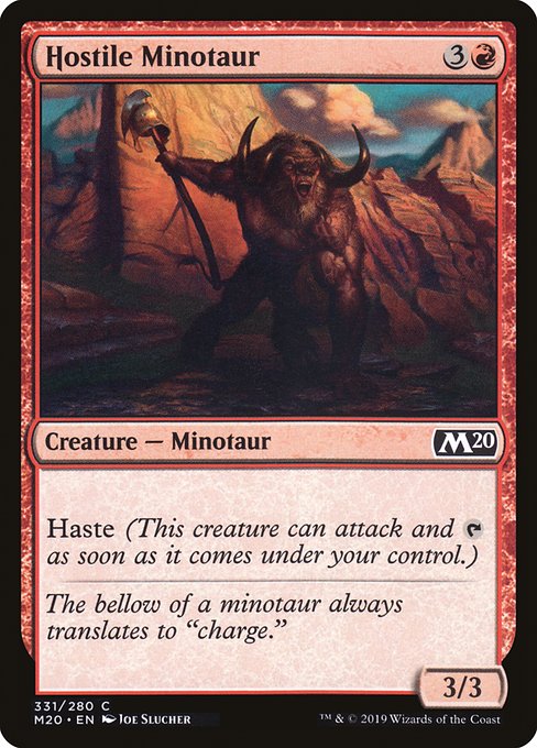 Hostile Minotaur (Core Set 2020 #331)