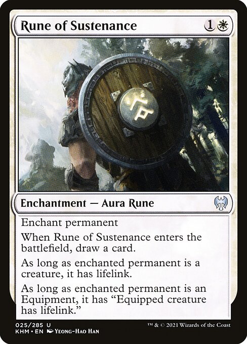 Rune de subsistance|Rune of Sustenance
