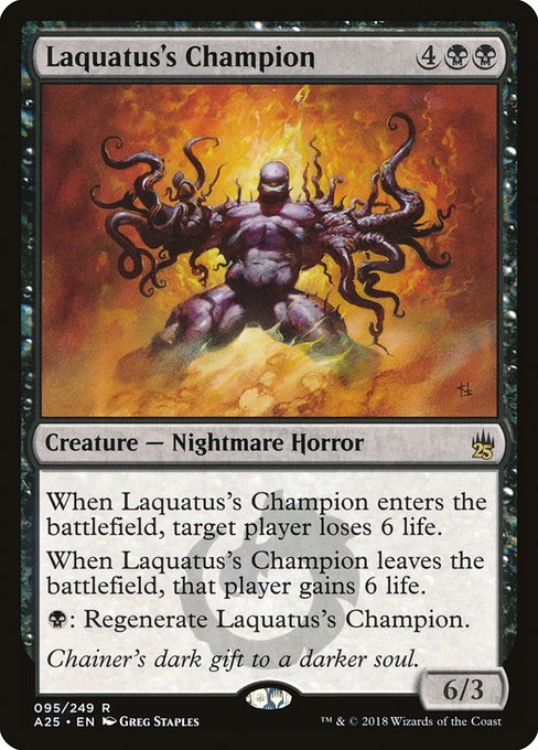 Laquatus's Champion (Masters 25 #95)