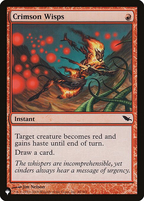 Crimson Wisps (The List)