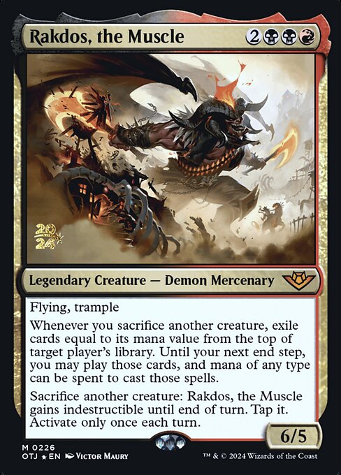 Rakdos, the Muscle (Outlaws of Thunder Junction Promos #226s)