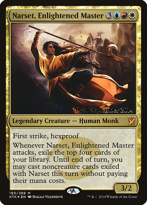 Narset, Enlightened Master (Khans of Tarkir Promos #190s)