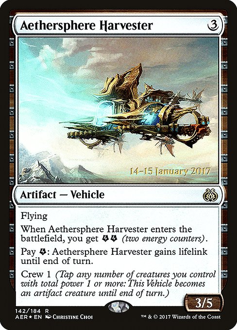 Aethersphere Harvester (Aether Revolt Promos #142s)