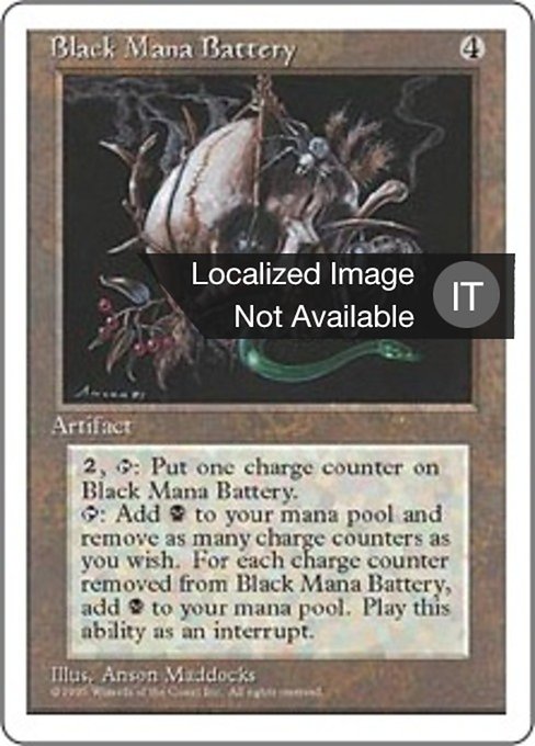 Black Mana Battery (Fourth Edition #298)