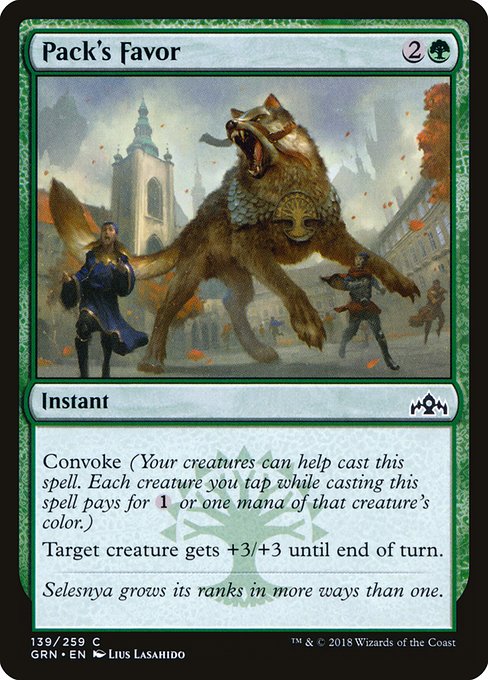 Pack's Favor (Guilds of Ravnica #139)